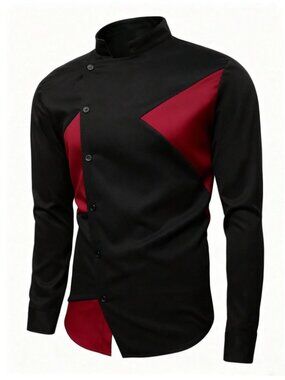 Men’s Tomas Geometric Long Sleeve Casual Shirt